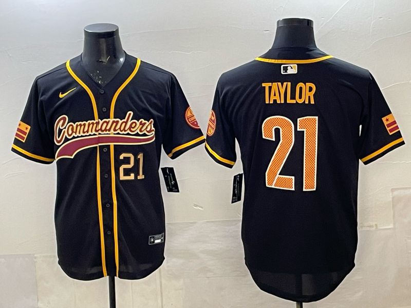 Men 2025 Nike Washington Commanders #21 Taylor Black 3th generation Joint Name Limited NFL Jersey 006->washington commanders->NFL Jersey